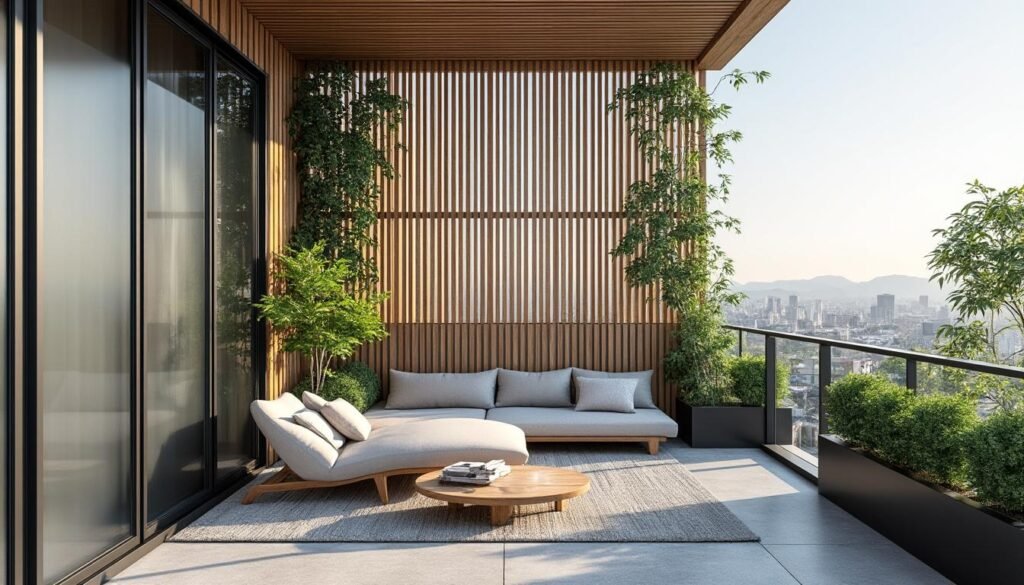 découvrez comment utiliser un brise vue plongeant pour cacher efficacement le vis-à-vis d’un immeuble en hauteur et préserver votre intimité avec style.