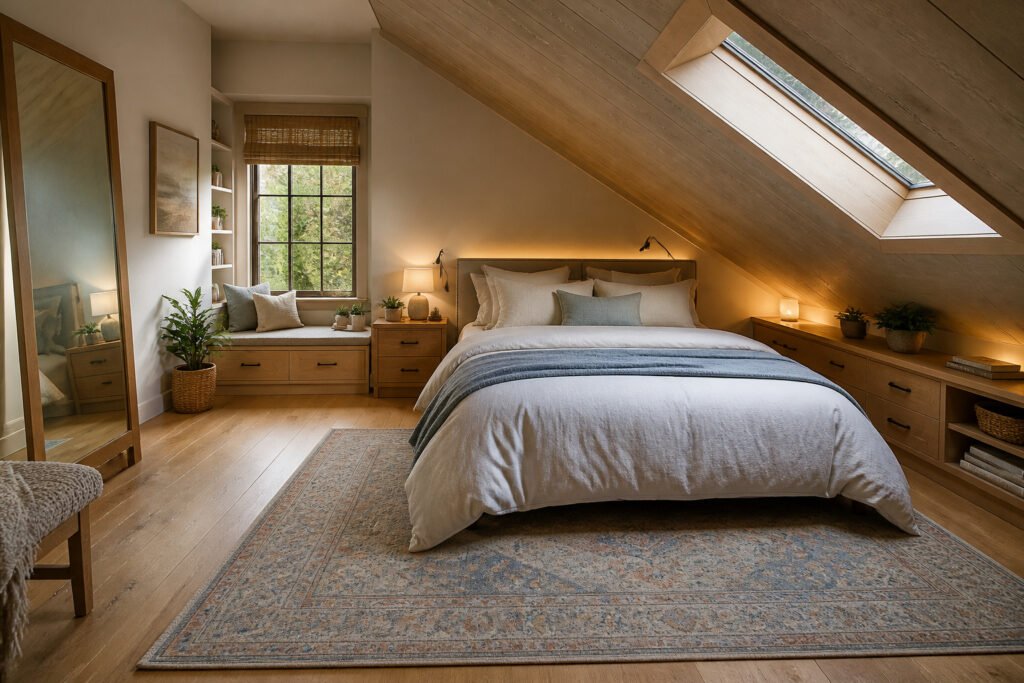Chambre sous les combles un havre de paix