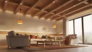 découvrez nos astuces d'éclairage pour plafond à poutres apparentes et créez une ambiance chaleureuse et conviviale dans votre intérieur.