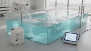 découvrez la quantité idéale de chlore choc nécessaire pour traiter efficacement 50 m³ d'eau et garantir une piscine propre et saine.