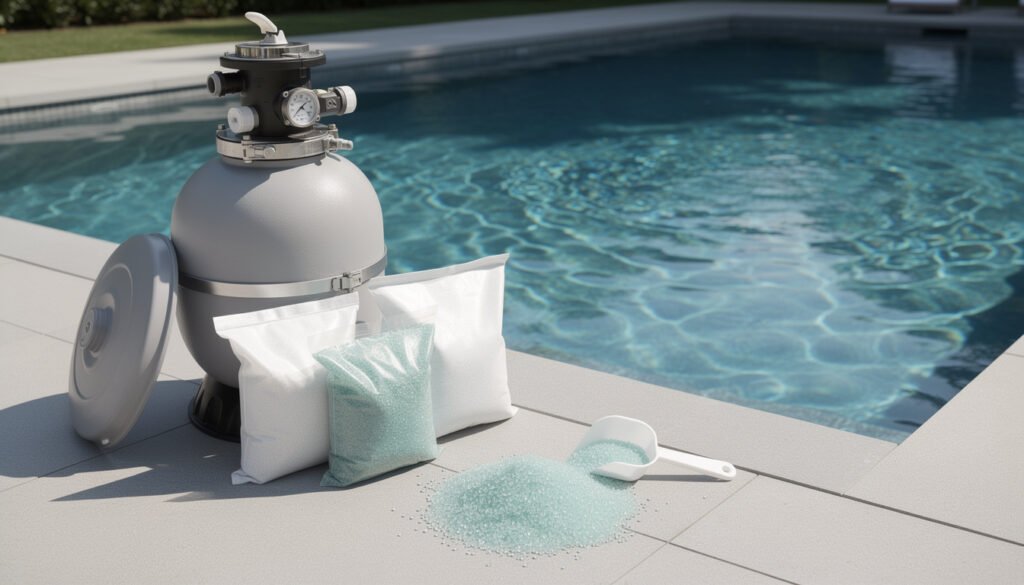 découvrez combien de sacs de verre filtrant sont nécessaires pour votre filtre de piscine selon son modèle, sa capacité et les recommandations du fabricant.