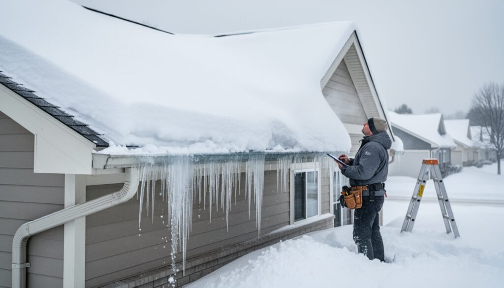 Neige accumulée sur le toit un danger mal évalué