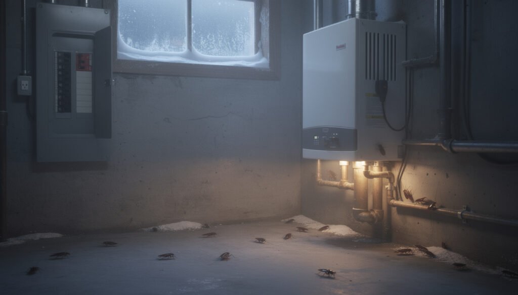 découvrez pourquoi les cafards cherchent refuge dans votre chaudière et votre tableau électrique dès les premiers froids, et comment prévenir leur invasion.