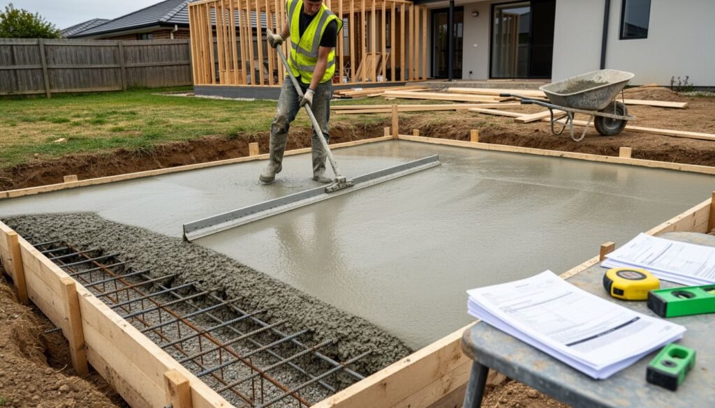 Faut-il déclarer une dalle en béton avant les travaux